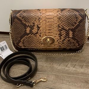 COACH Python Snake Crossbody Shoulder Bag